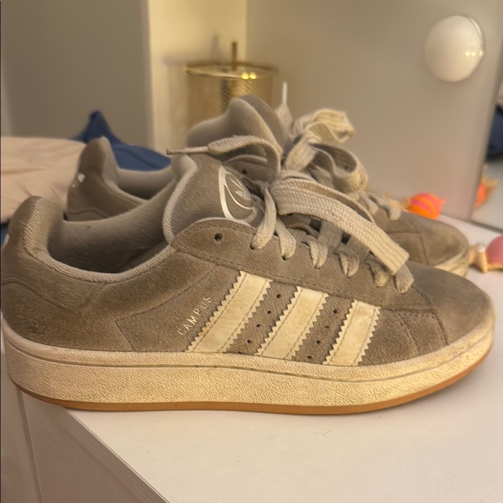 Adidas Gray Suede Men's Shoes